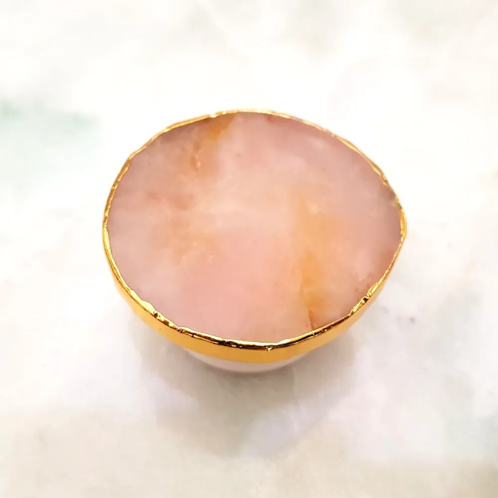 Rose Quartz Geode Phone Grip