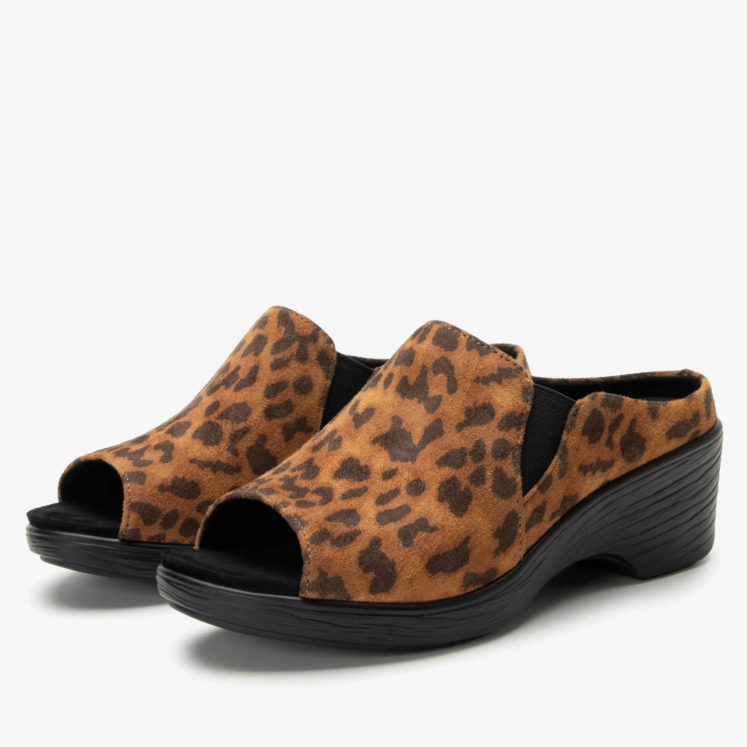 Shilaine Stretch Leopard Sandal