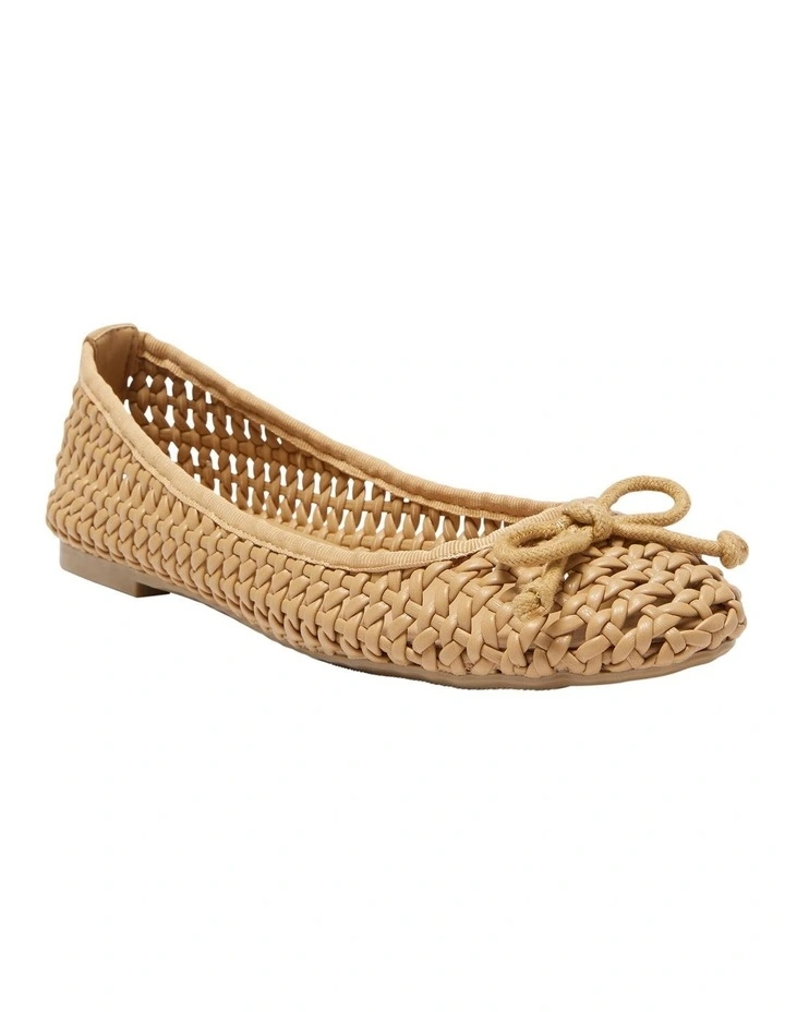 Sloane Ballet Shoes in Caramel Weave