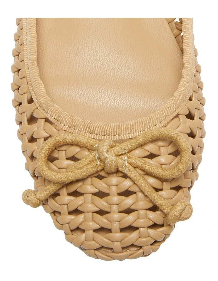 Sloane Ballet Shoes in Caramel Weave