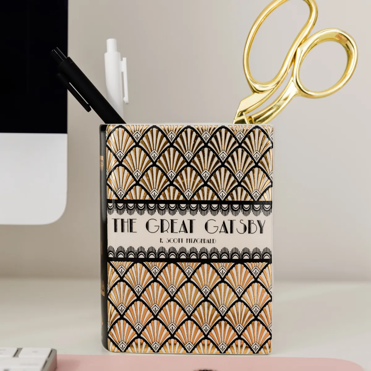 SMALL BOOK VASE GREAT GATSBY