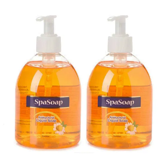 Spa Soap Antibacterial Liquid Soap 16 oz 2-PACK