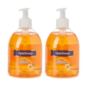 Spa Soap Antibacterial Liquid Soap 16 oz 2-PACK