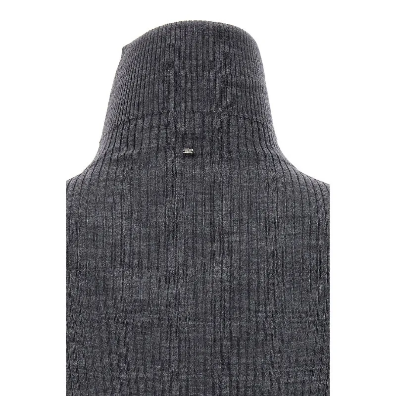 SPORT MAX  |Casual Style Wool Long Sleeves Plain High-Neck Office Style