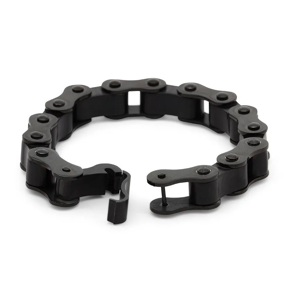 Stainless Steel Black Moto Chain