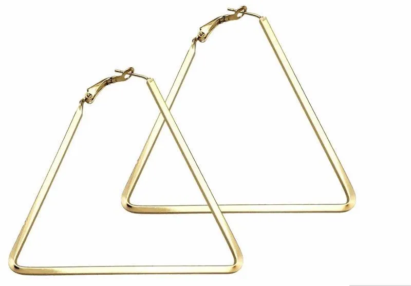 Statement Triangle Hoop Earrings