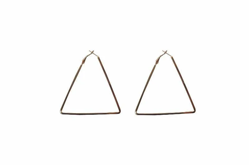 Statement Triangle Hoop Earrings