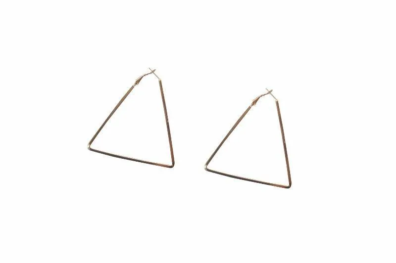 Statement Triangle Hoop Earrings