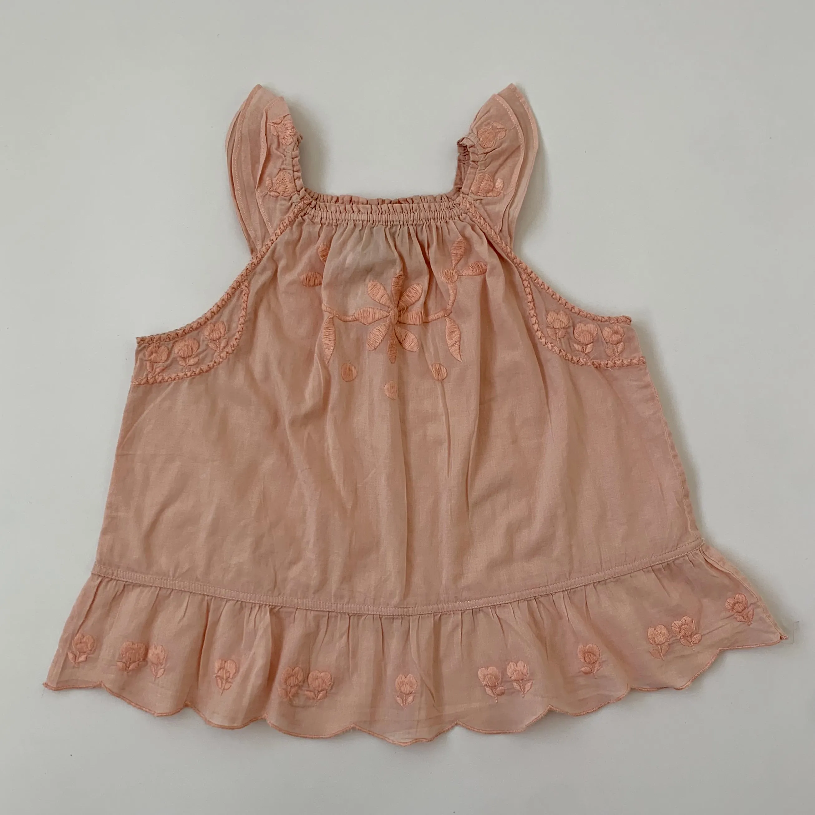 Stella McCartney Blush Pink Embroidered Blouse: 6 Years