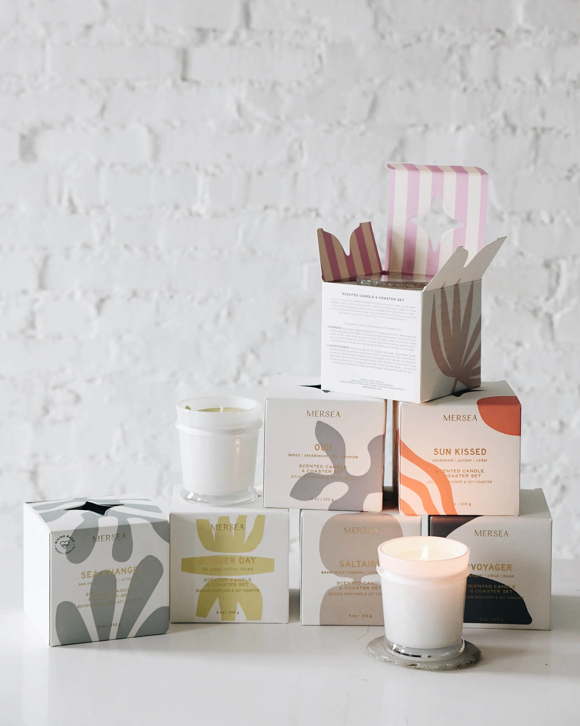 Summer Day Boxed Candle & Coaster