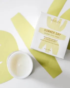 Summer Day Boxed Candle & Coaster