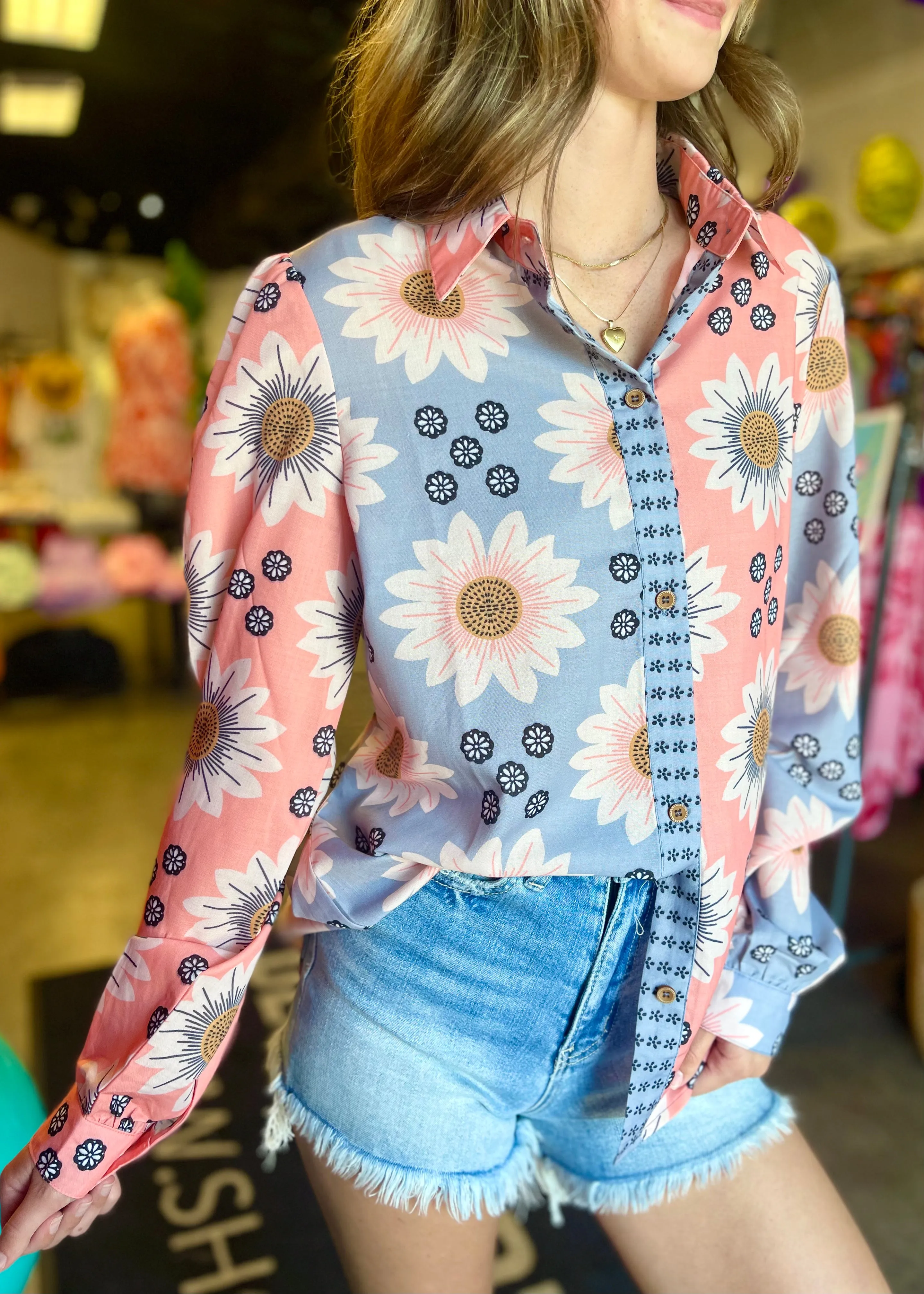 Summer FLoral Button Up