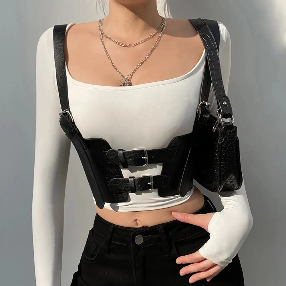 Suspender Cage Waist Wide Belt