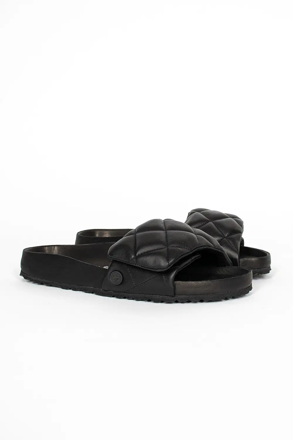 Sylt Quilted Sandal Black