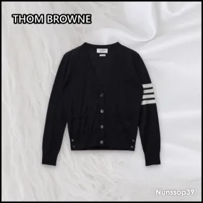 THOM BROWNE  |Casual Style Wool Street Style Long Sleeves Plain