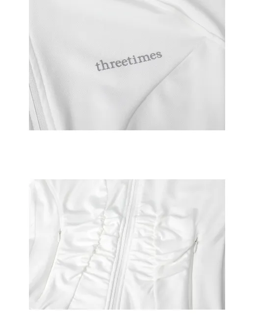 threetimes  |Casual Style Street Style Plain Logo Cardigans