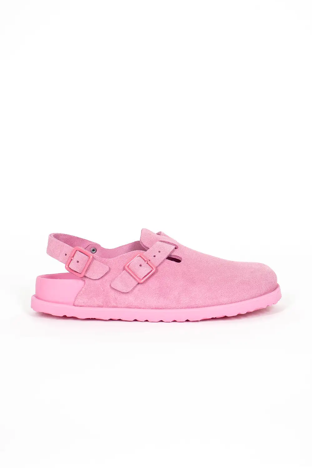 Tokio Suede Clog Azalea