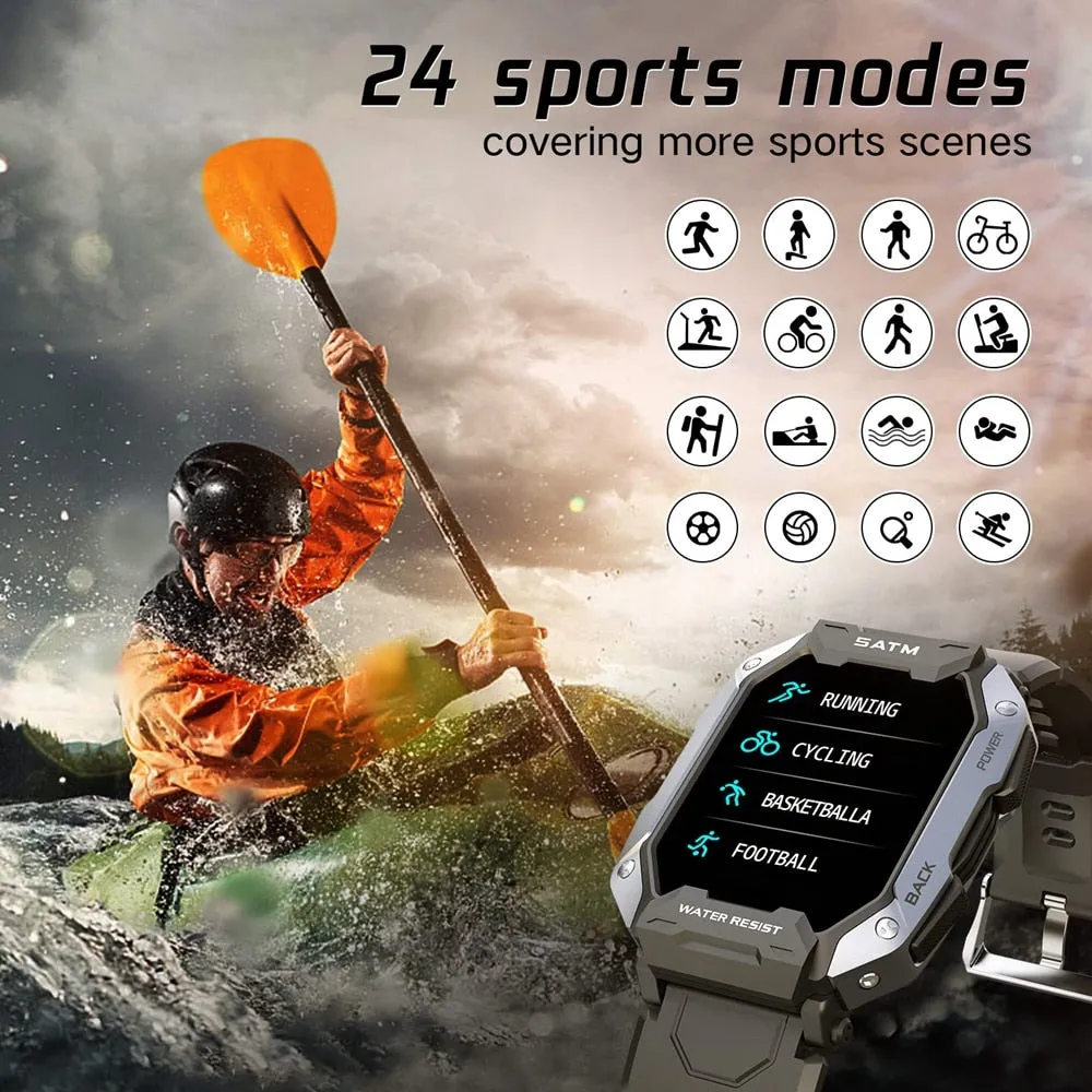 Unisex On Wrist Sport Style Electronic Movement Waterproof Smart Watch