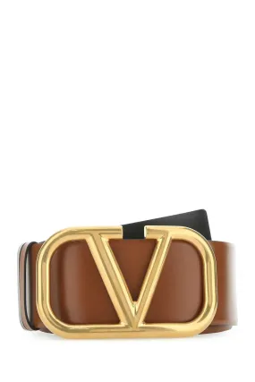 Valentino VLogo Plaque Buckle Belt