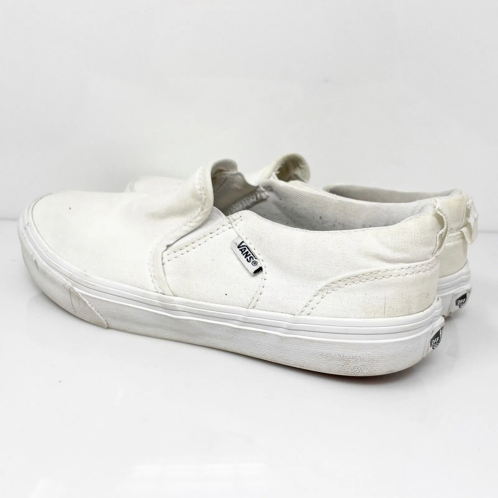 Vans Boys Classic 500714 White Casual Shoes Sneakers Size 5.5