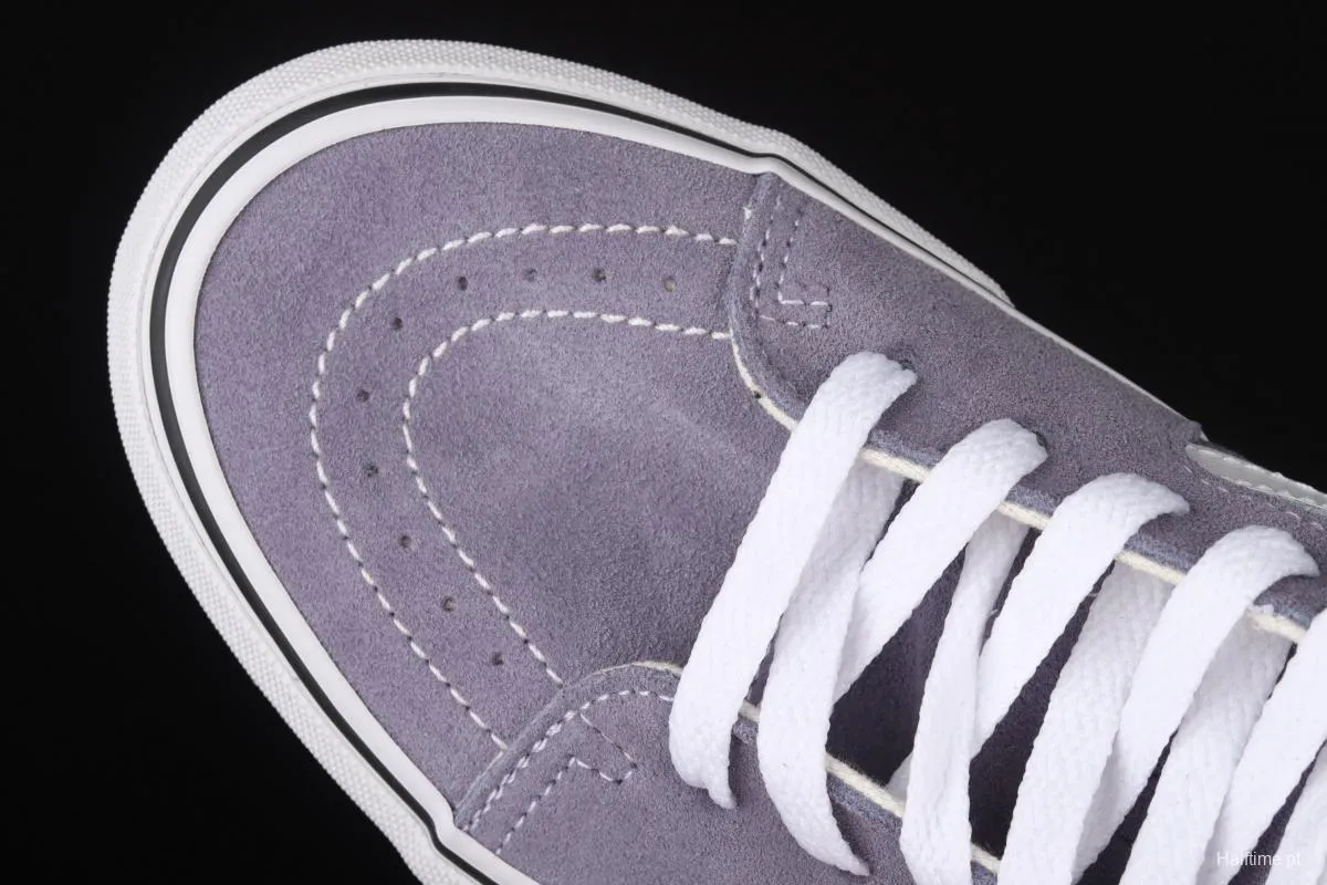 Vans SK8-Hi grey checkerboard classic series of high-top casual board shoes VN0A4U3C2RM