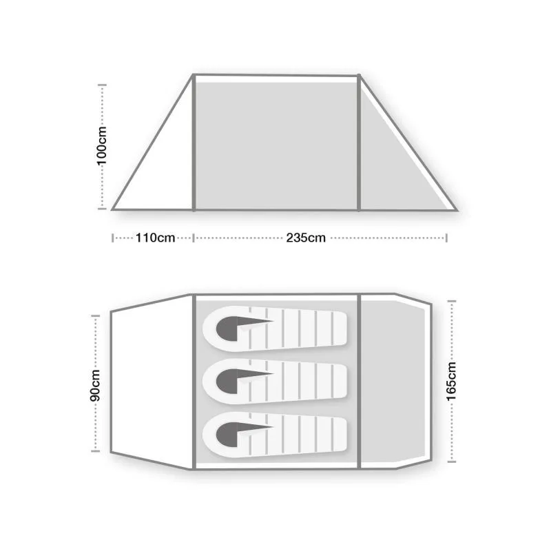 Wild Country  Hoolie Compact 3 - Tenda da campeggio