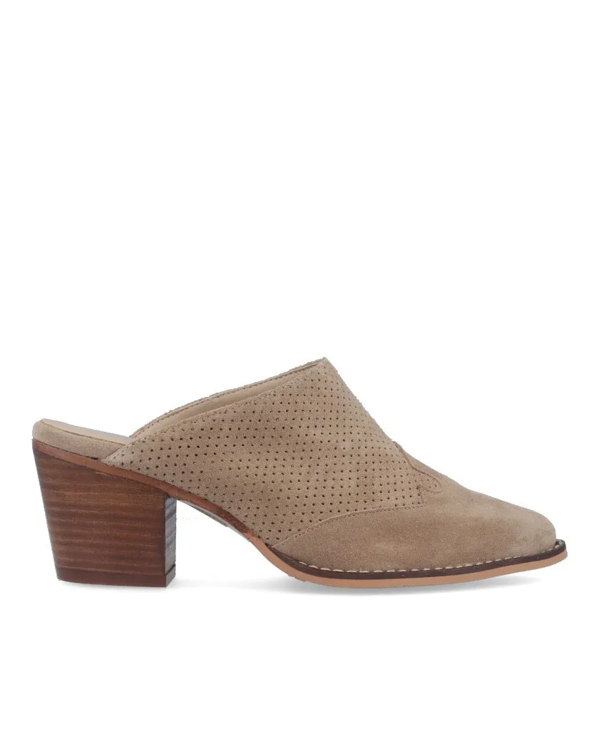 Woman's clogs in taupe leather Kissia 420