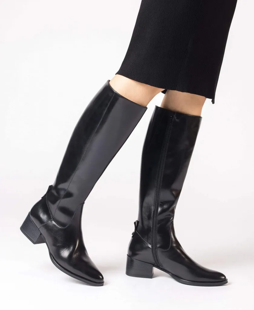 Women's black boots Wonders Future E-6902-T