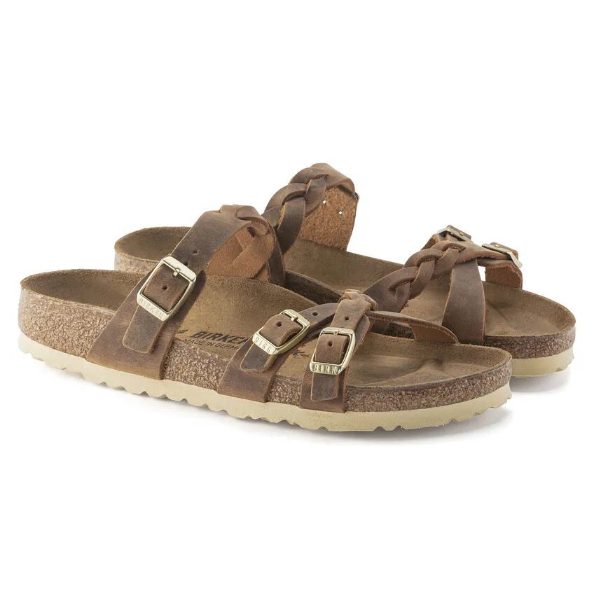 Women’s Birkenstock Franca Braid Sandal – Cognac