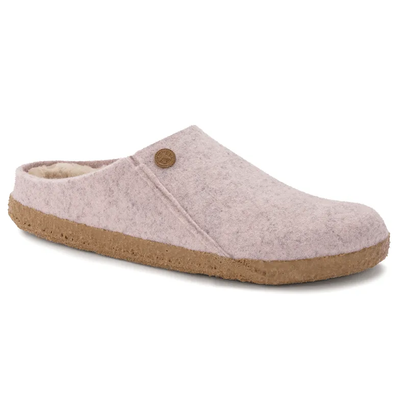 Women’s Birkenstock Zermatt Shearling Wool Felt Slipper – Light Rose