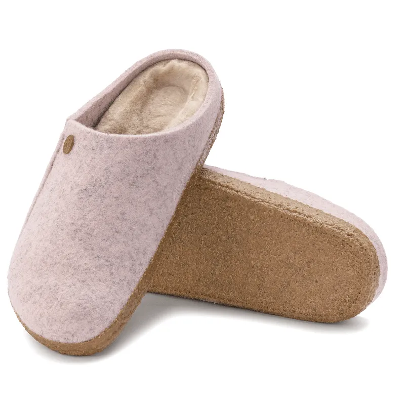 Women’s Birkenstock Zermatt Shearling Wool Felt Slipper – Light Rose