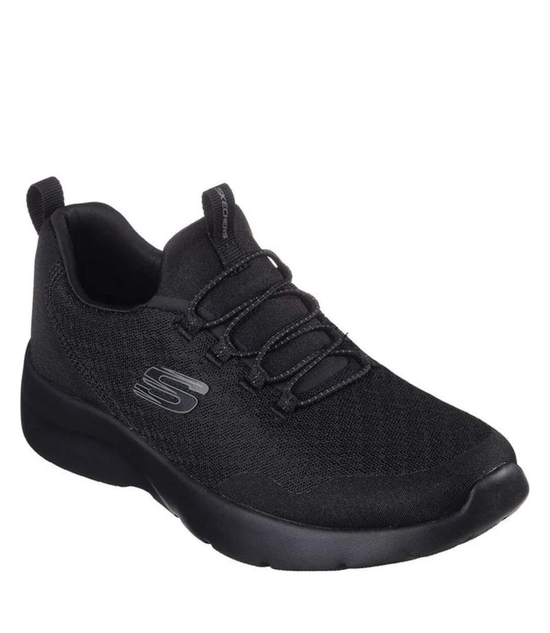 Womens/ladies dynamight 2.0 casual shoes black Skechers