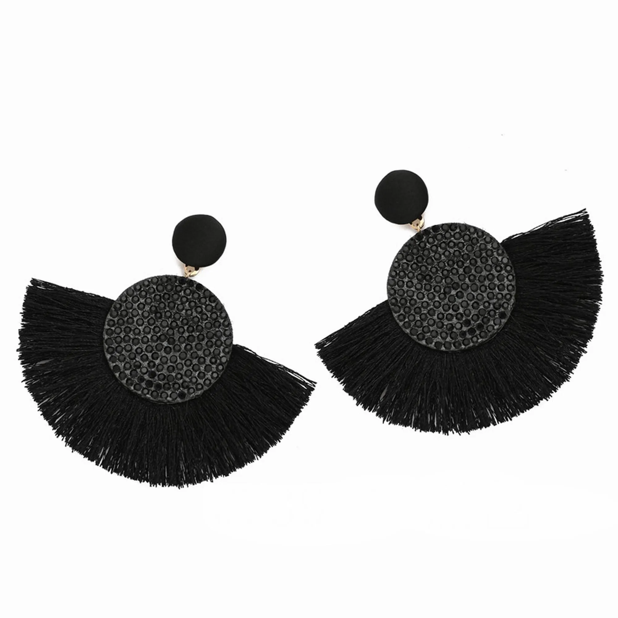 Woven Tassel Earrings