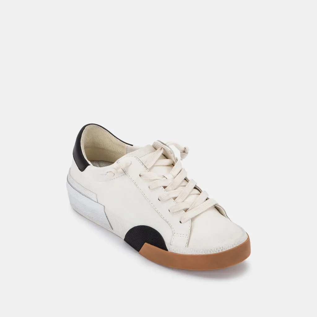 ZINA SNEAKERS WHITE BLACK LEATHER– Dolce Vita 4456889352258