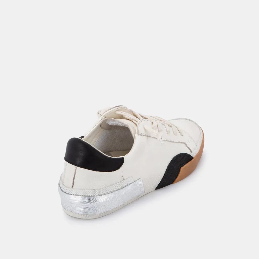 ZINA SNEAKERS WHITE BLACK LEATHER– Dolce Vita 4456889352258